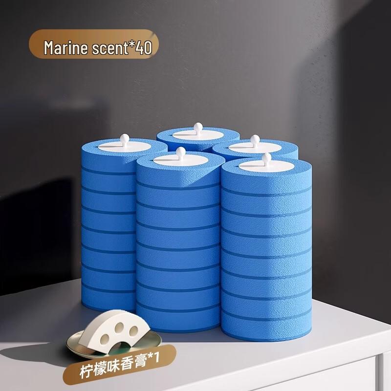 Disposable Wall-Mounted Toilet Brush with Ocean Scent