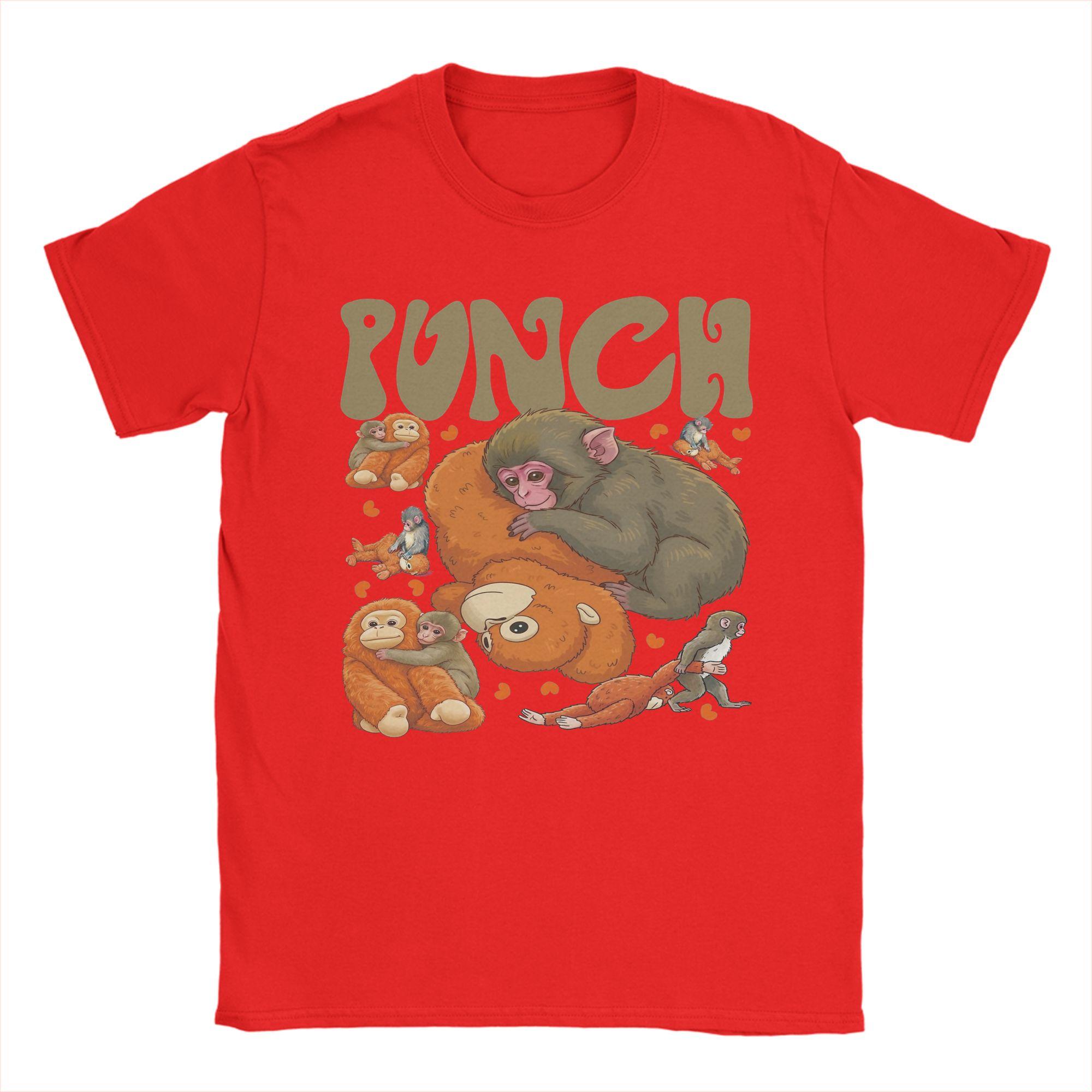 

Punch Monkey T Shirt Mens Pure Cotton Novelty TShirt O Neck Tees Short Sleeve Clothes Gift S