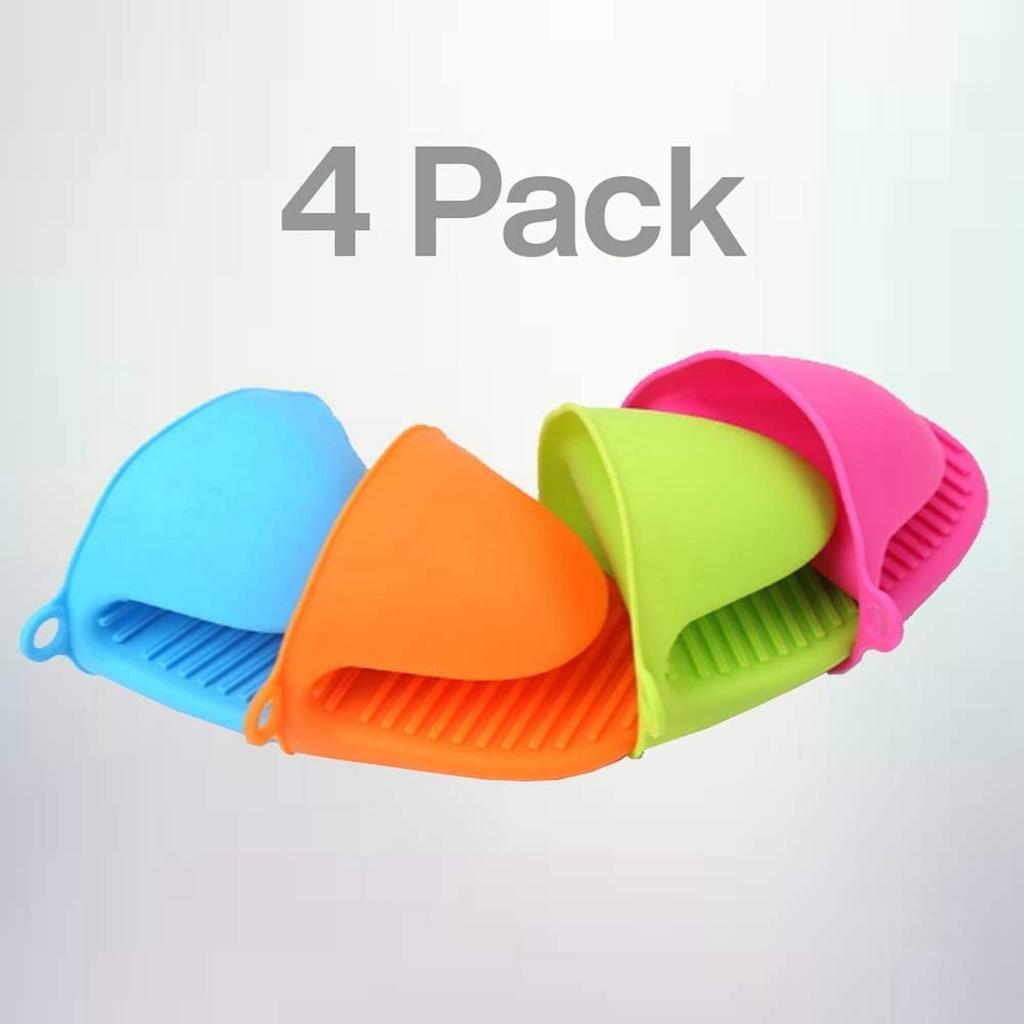 4 Piece Set Of Silicone Hot Handle Silicone Pot Handle Cover Insulation Cover Thickened Combination Pot Handle