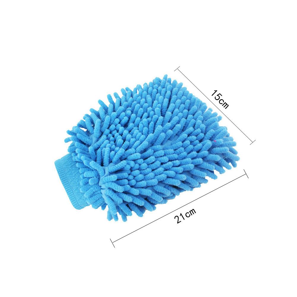 Microfiber House Cleaning and Car Wash Glove Mitts Double Sided Chenille Home Dusting Microfiber Gloves Wash Mittens