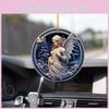 Stunning Acrylic Car Ornament Beautiful European Style Angel Design For Interior Decoration