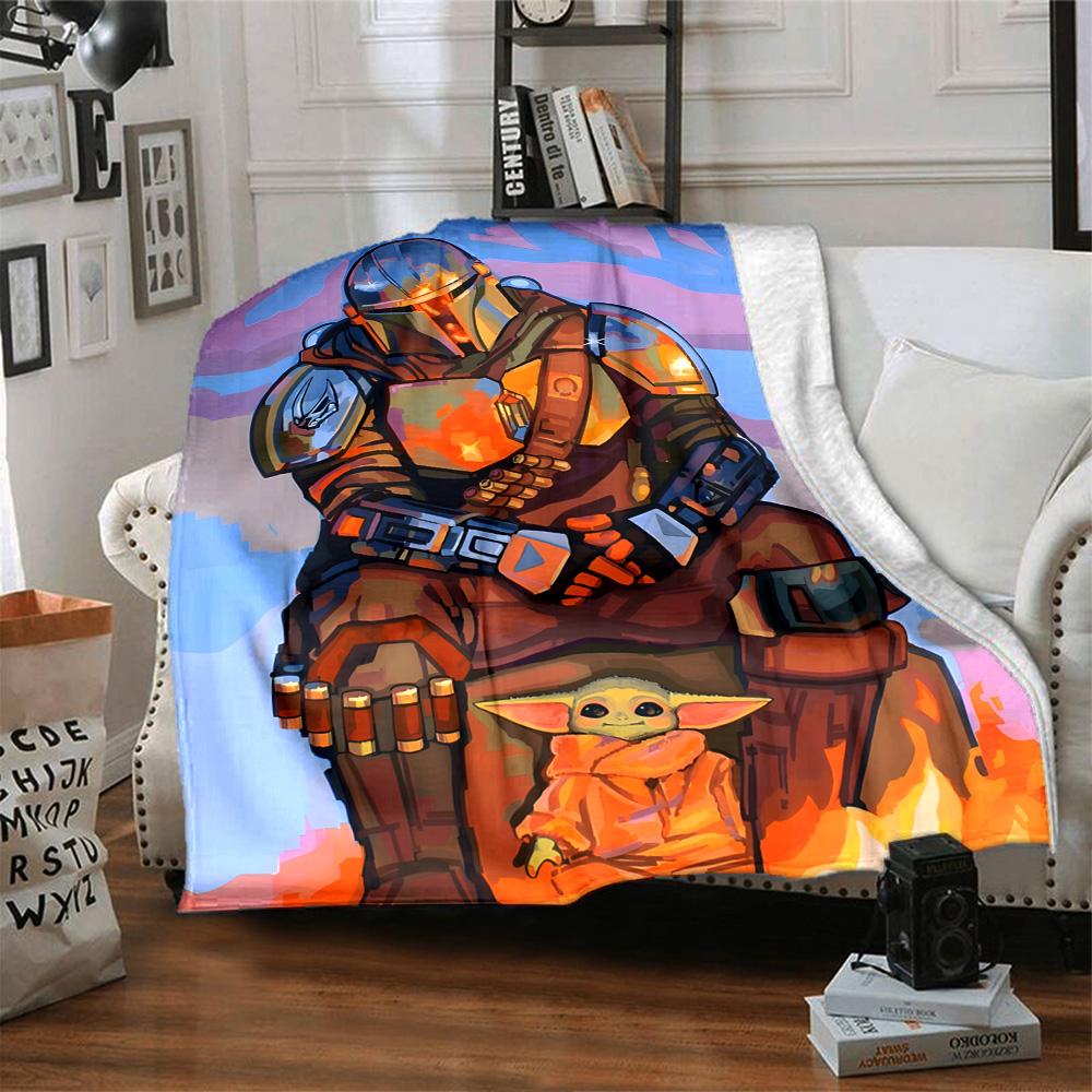 Star Wars Blanket Warmthful Decor Perfect for Chair Livingroom Seaside Four Seasons Multipurpose Playful Design Best Holiday Gift for Friends Family