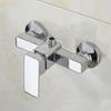 Modern Chrome Wall Mounted Shower Faucet With Shower Mixer For Cold And Hot Water