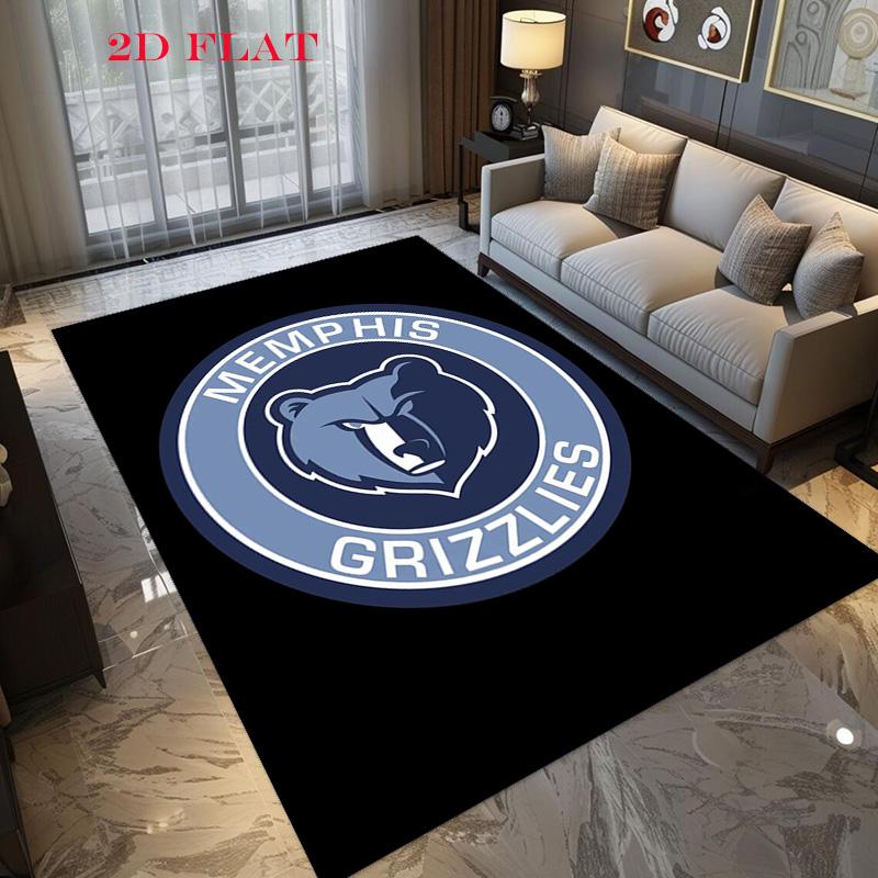 Memphis Grizzlies Basketball Team Logo Carpet Floor Mats Doormat Bathroom Mat Protective Pad Fashion