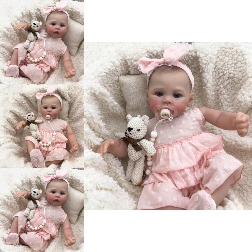 Silikon-Mädchenpuppe 49cm Mit Realistischer 3D-Wiesenhaut Für Sammler Und Als Geschenk