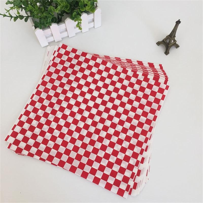 100 Count Food Grade Greaseproof Paper Waterproof Basket Liners Professional Baking Supplies for Festival BBQs