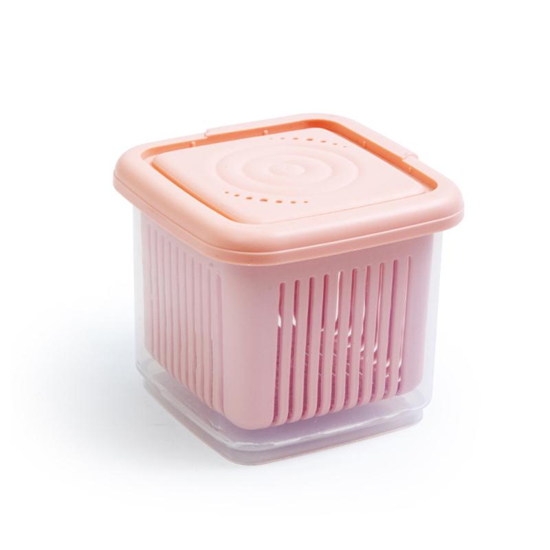 260ML/660ML Kitchen Transparent Vegetable Fruit Saver Preservation Box Ginger Garlic Onion Detachable Drainage Sealing Boxes