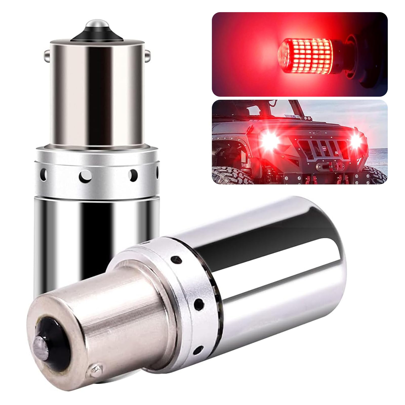 

Светодиодная лампа Biqing 1157 BAY15D 2 шт. Сверхяркая 3014 144-SMD АВТОМОБИЛЬНАЯ Светодиодная лампа 2057 красный