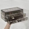 72Grids Large Capacity Transparent Jewelry Storage Box Multi-layer Organizer For Necklaces Rings Earrings Desktop Storage Box