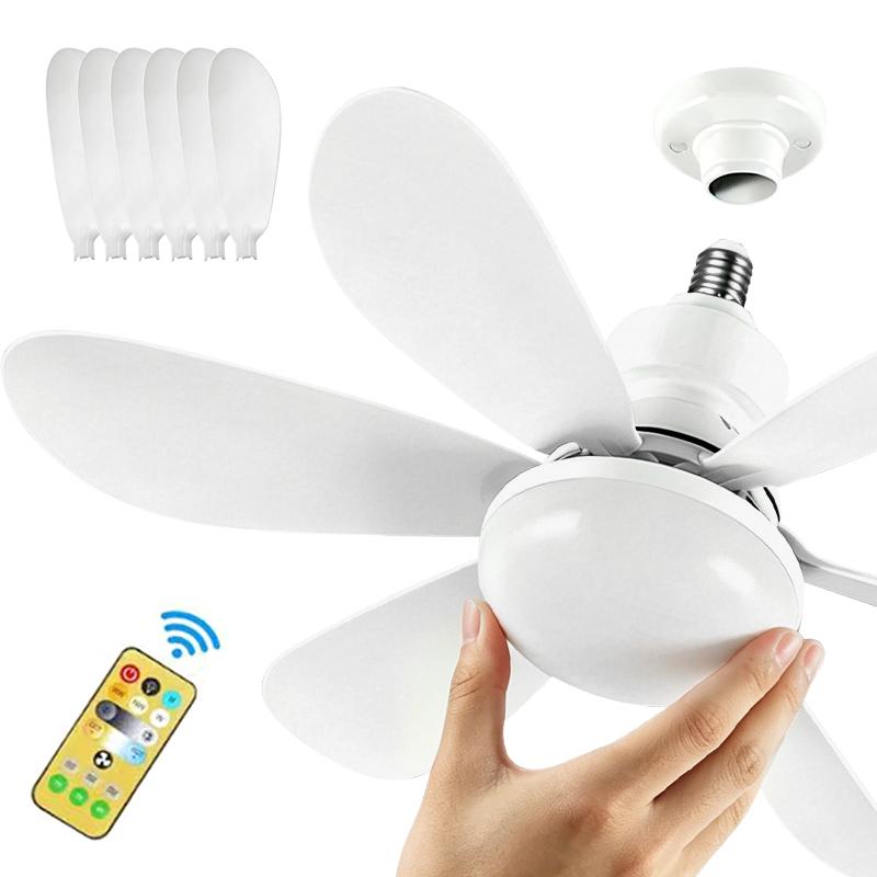 Steckdosen-Breeze-Ventilator-Leuchte 3-stufiges Deluxe-Modell Tragbare Ventilatoren mit Lichtern und Fernbedienung für Schlafzimmer, Küche, Wohnzimmer