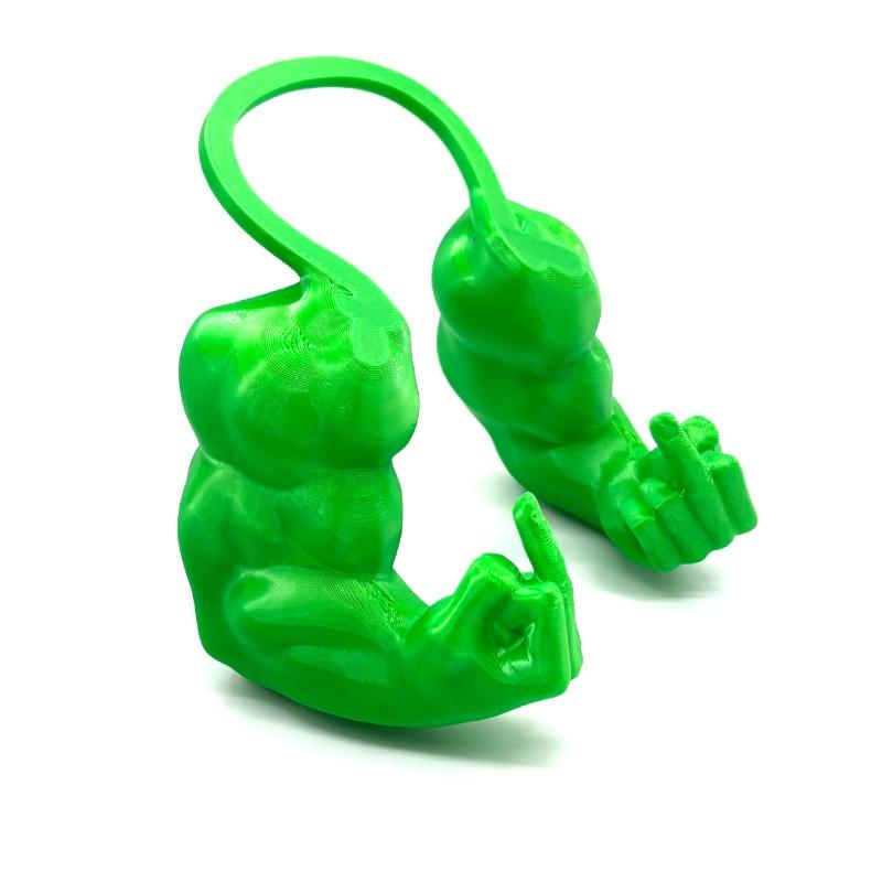 Middle Finger Cat Muscle Arm - 3D Printed Neck Arm Muscle Texture, Fun Pet Accessories, Halloween Cat Accessories