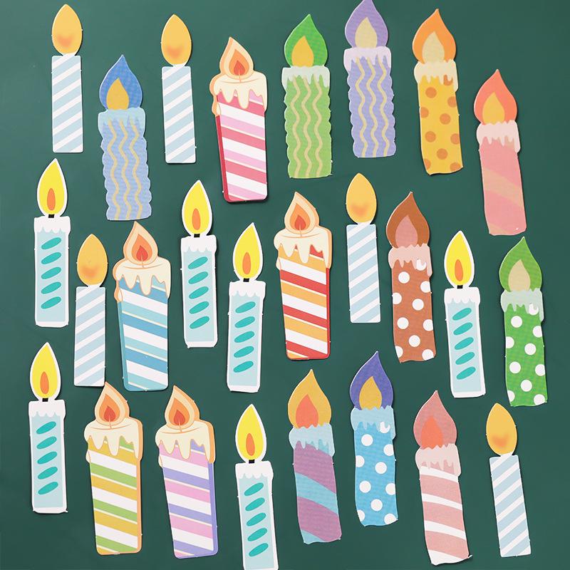 Cute Cartoon Candle Cake Toppers for Kids' Birthday Parties