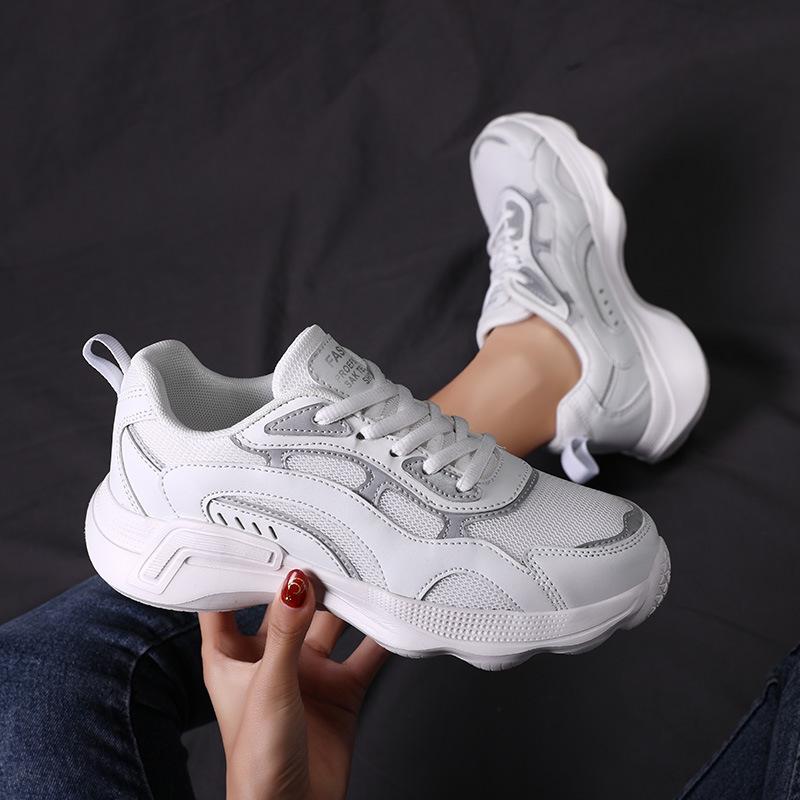 Dad Shoes Women's Spring and Summer 2025 New Trendy Versatile Student Sports Shoes Women's Casual Breathable Mesh Running Shoes