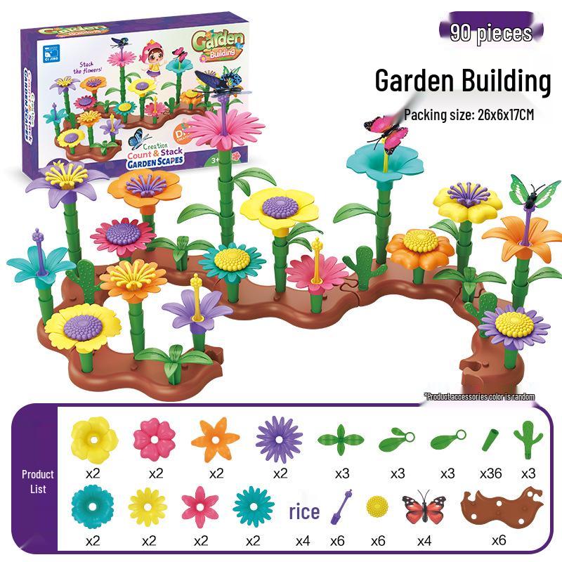 Interlocking DIY Garden Building Blocks - Free Shipping Children's Assembly Toy
