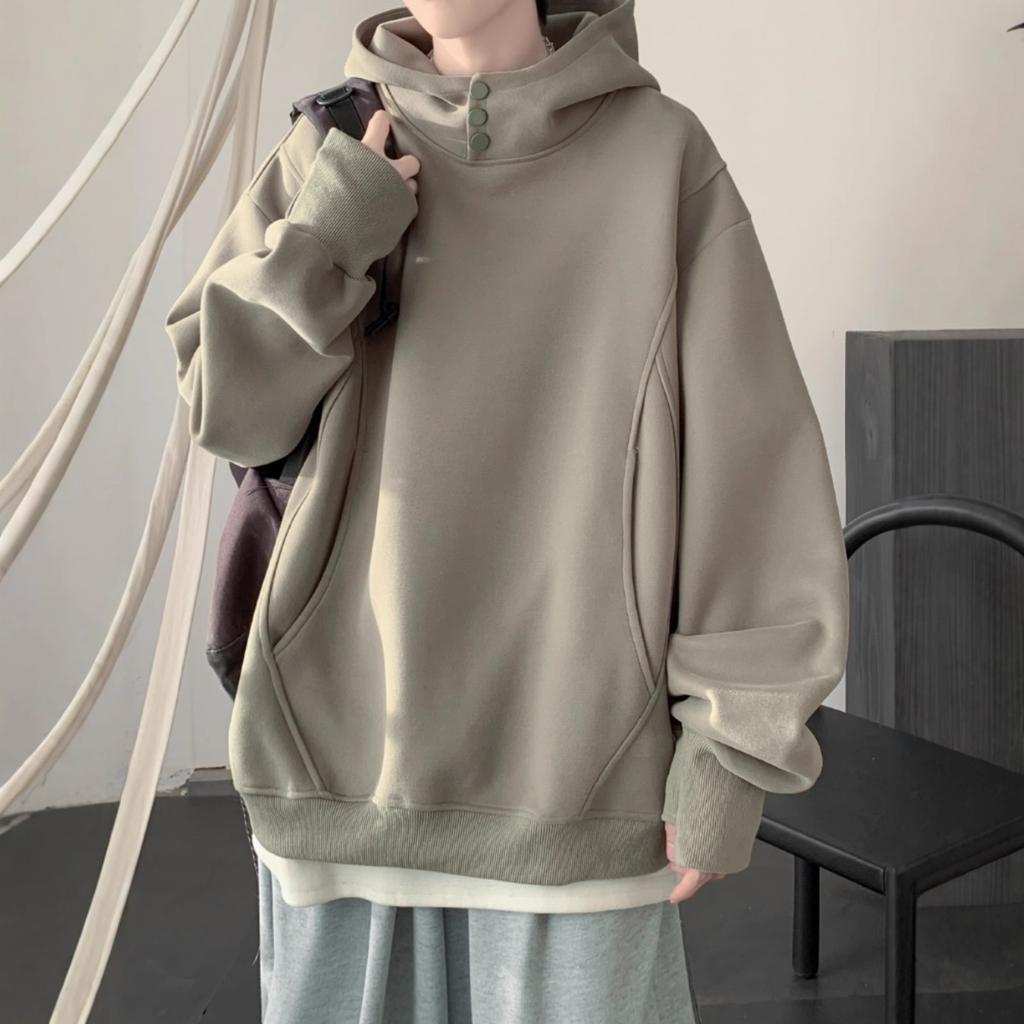 Hooded Sweater for Men and Teenagers in Autumn Is Versatile and Loose.