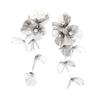 Fashion Metal Flower Earrings for Women Accessories Silver Gold Color Long Tassel Earring Party Jewelry Holiday Gifts