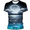 Trička s grafikou Vast Starry Sky Universe Pro muže Letní móda Tričko se vzorem 3D Vesmír Planeta Osobnost Trička v cool stylu