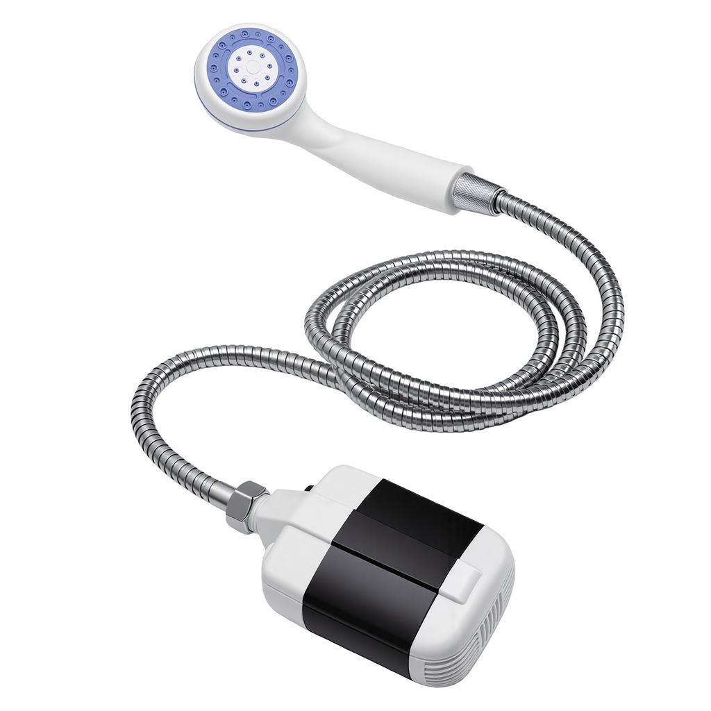 Camping-Duschpumpe USB-wiederaufladbar 1300mAh Tragbarer Duschkopf für Outdoor-Wanderungen