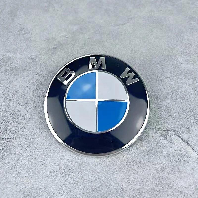 2pcs 74mm 82mm Car Front Hood Emblem Rear Trunk Badge For BMW E30 E38 E39 E46 E60 E61 E90 X1 X3 X4 X5 X6 E70 E83 X5 F10 F30 F32