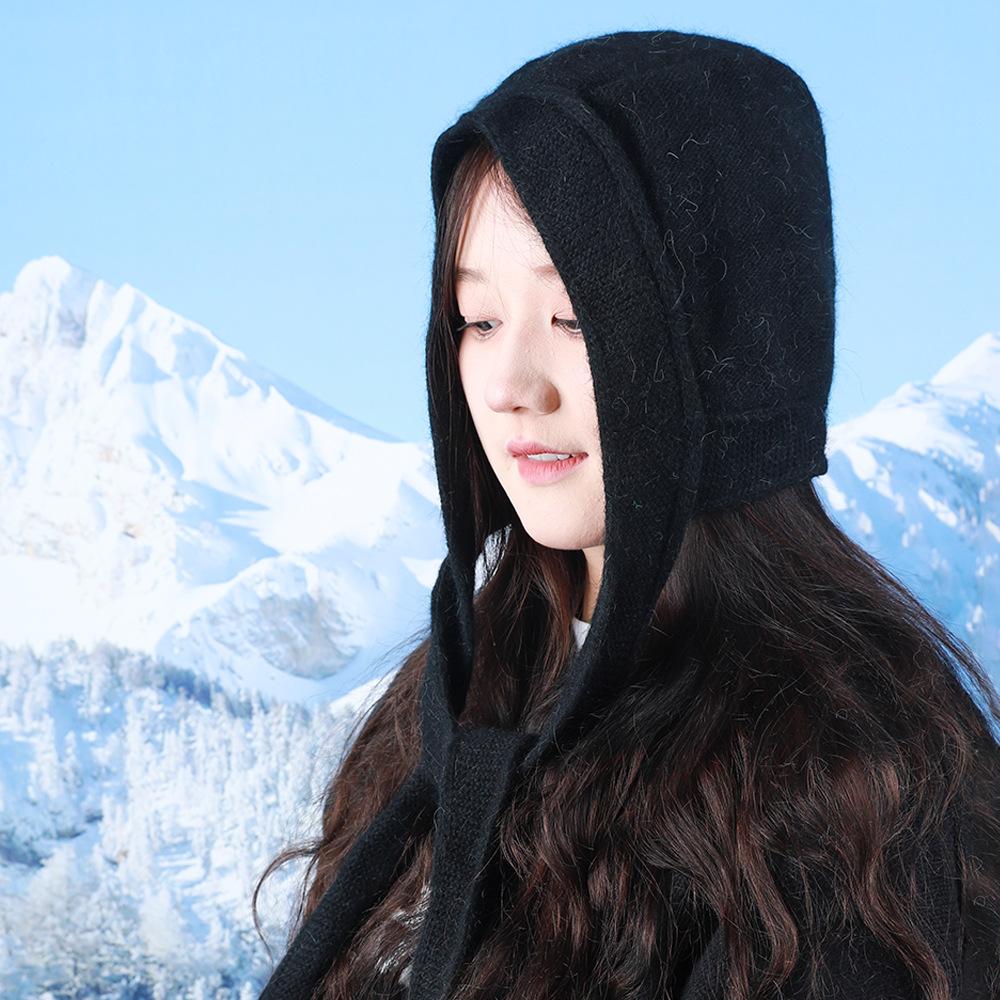 Snowy Atmosphere Knitted Raffa Hat Winter Ear Protection Cute Pullover Hat Versatile Warm Hat