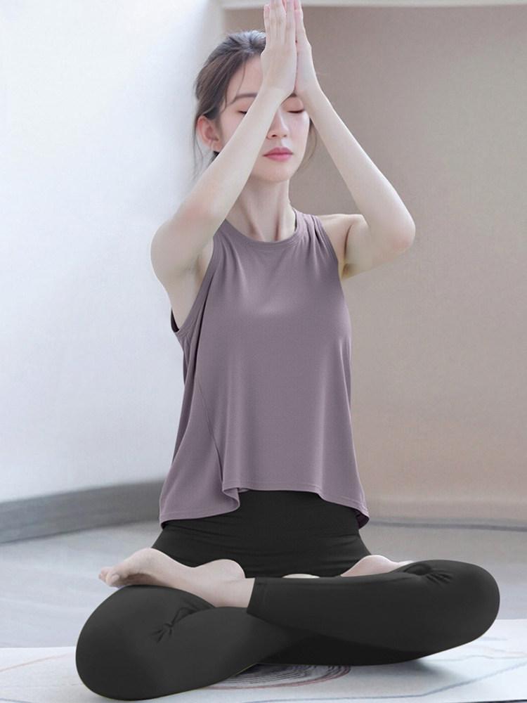 Women's Loose Back Yoga Cover-Up: 2026 Pilates Training Top & Fitness Set