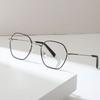 Myopia Glasses, Advanced Sense Metal Glasses, Plain Face Irregular Personality Glasses Frame, Commuter Decorative Mirror