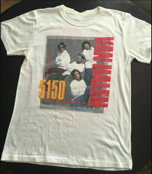 Van Halen Hagar 5150 1986 White unisex T-Shirt S