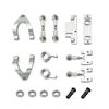 Metal Steering Cup Upper/Lower Swing Arm Mounts + Steering Slider & Turning Block for WPL D12/D42 RC Car - Spare & Upgrade Parts