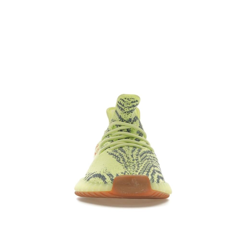 adidas Yeezy Boost 350 V2 Semi Frozen Yellow Unisex Sneakers Raw-Steel Red B37572