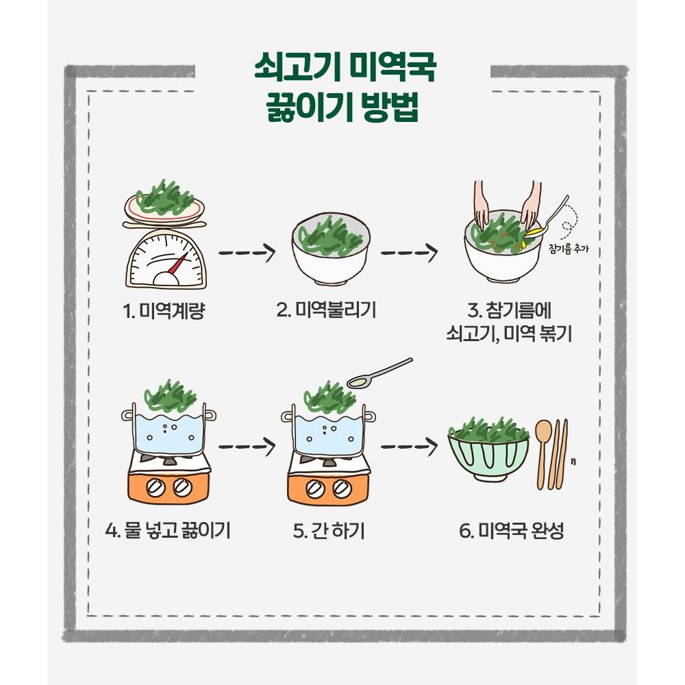 Otoki Alte Schnittart Meeresalgen 50g × 2 Packungen | Getrocknete Meeresalgen für koreanische Suppe