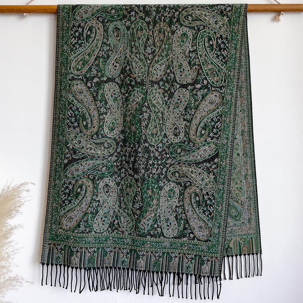 Retro Ethnic Style Imitation Cashmere Popular High-End Atmosphere Jacquard Cashew Shawl Versatile Scarf