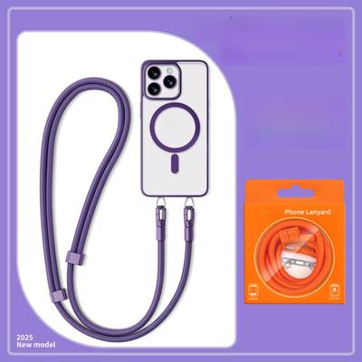 Diagonaler Umhängegurt für Handy, Verstellbares Crossbody-Handyband mit abnehmbarer Schnur für sicheres freihändiges Halten