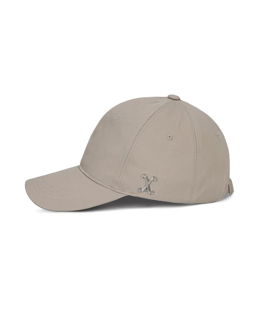Bajal Va Curved Studded Ball Cap Beige