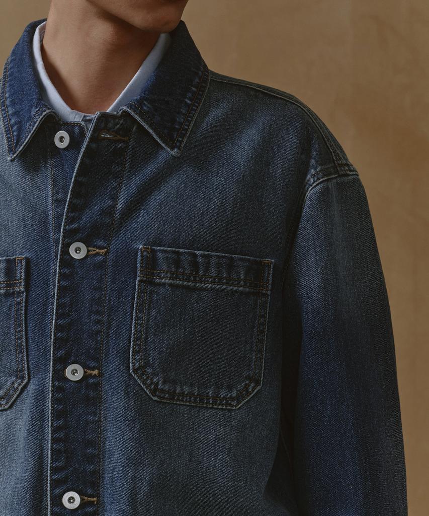 Musinsa Standard Denim Chore Jacket [Medium Indigo]