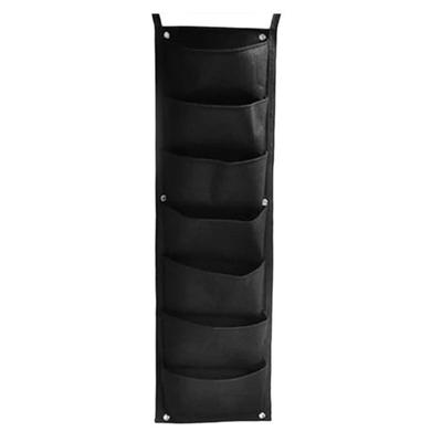 M-Modern-New 7 Pockets Vertical Grow Bag Felt Wall Mount Flower Vegetable Planting Container Outdoor Indoor Garden Planter
