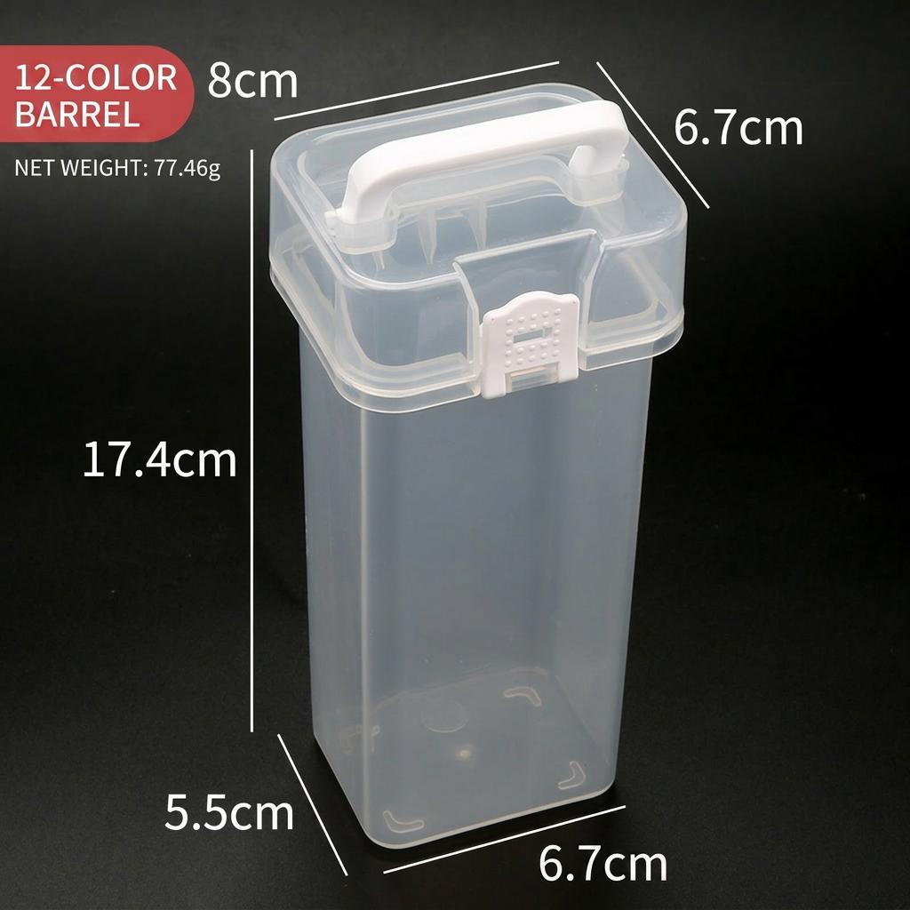 

Detachable Dividers Organizer Load-Bearing Art Supply Organizer Portable Handle Storage Sturdy Marker Storage Bin For Daily