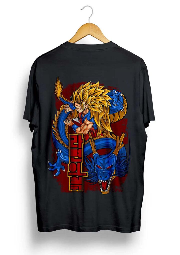 Summer Hot Selling Goku Super Sayan 3 Tshirt Dragon Ball Tshirt Black Tshirt Unisexs Casual Round Neck Short Sleeved Shirt