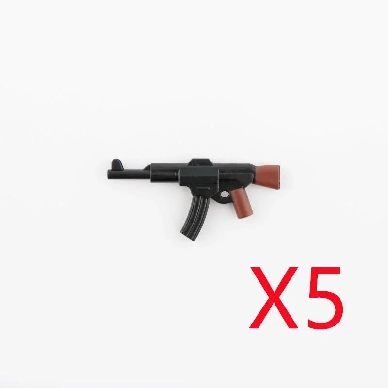 5 CM WWII Military Building Blocks American German Soviet Soldier Figures Weapons Accessories Guns Pistol Sniper Belt Mini Bricks MOC