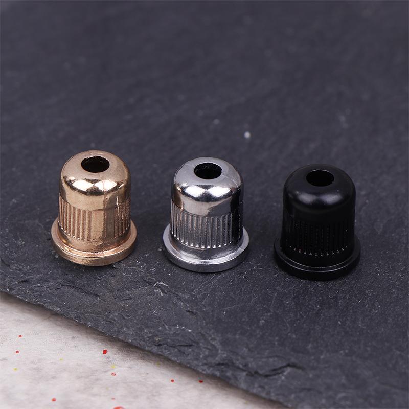 6Pcs Electric Guitar Metal Through Body Bass Strings Ferrules String-Through Body Ferrules For Electric Bass Electric Guitar