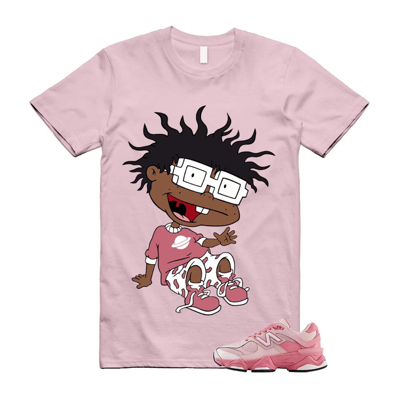 9060 Lace Pink Salt Eraser White T Shirt Match FINSTER 3XL