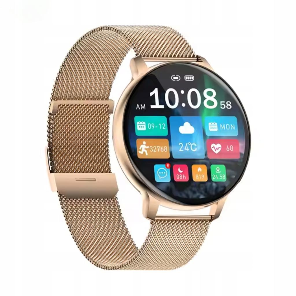 Smartwatch Women' Watch For Women Talking 280Mah Blood Pressure Monitor Gold