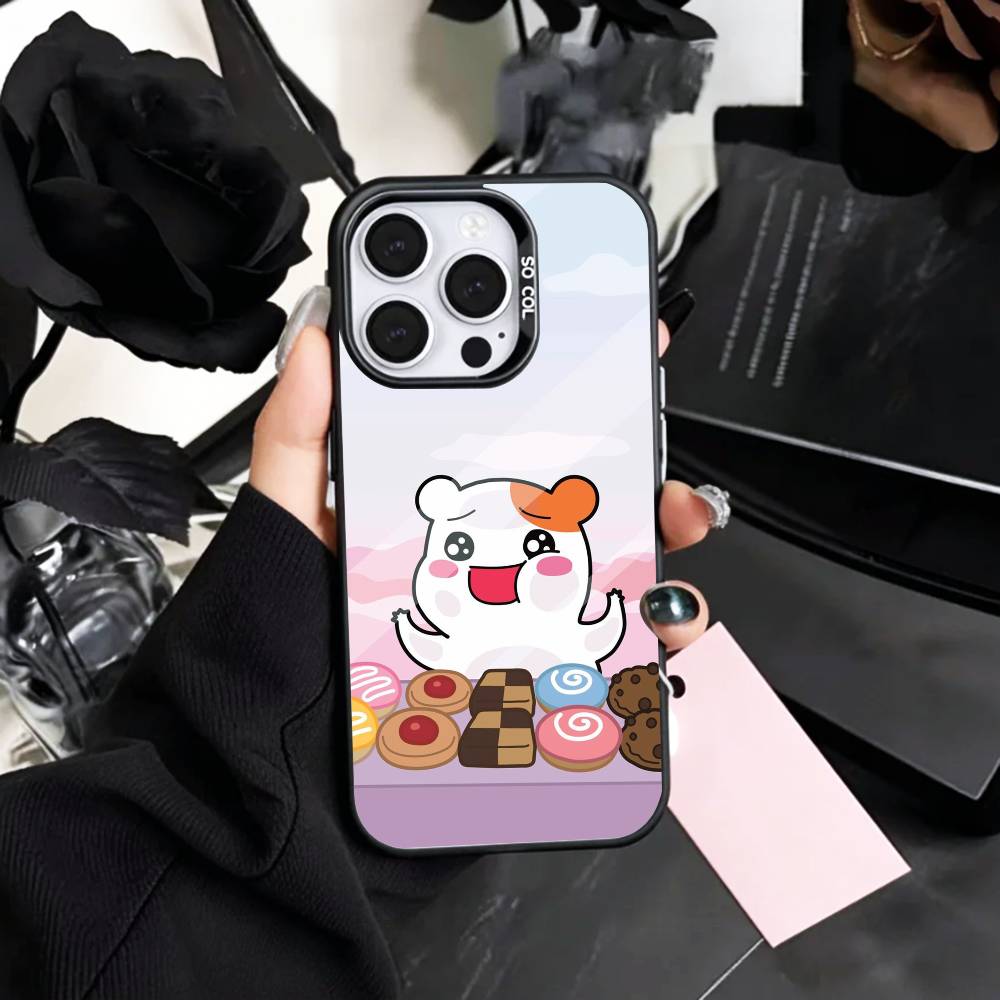 Lovely O-Oruchuban Ebichu   Phone Case For iPhone17,16,15,14,13,12,11 Plus,Pro Max Colored Silver Plated Inside Cover