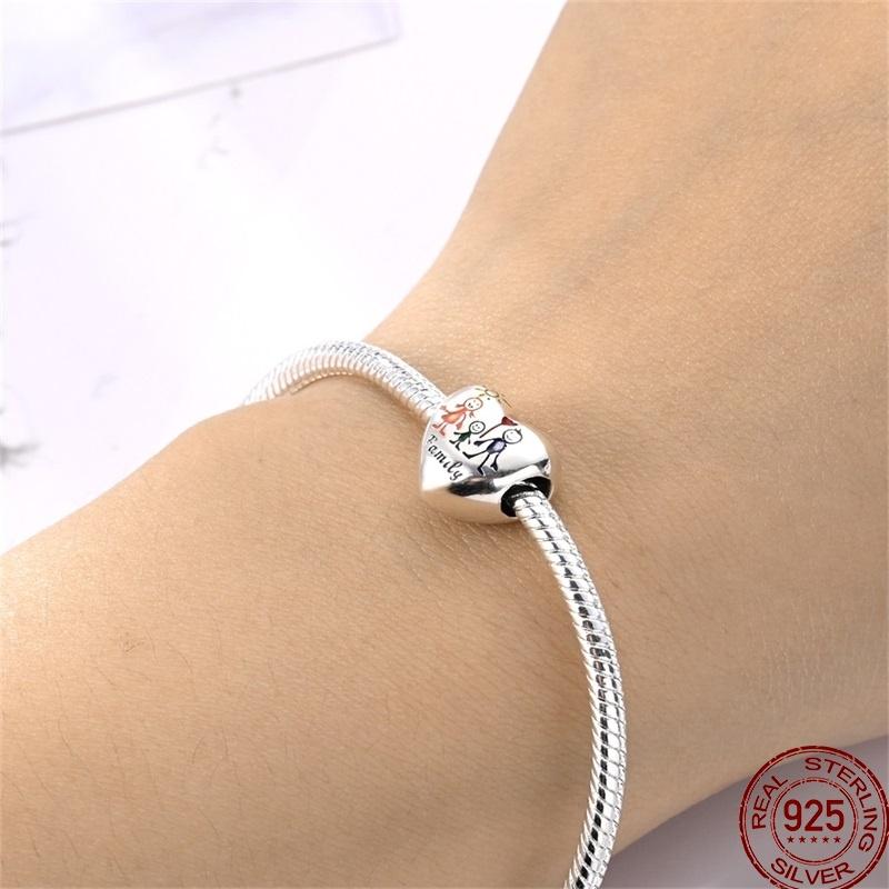 100% Copper Love Blessing Emotional Heart Shaped Beaded Beads Suitable For 3Mm Original Bracelet Diy Jewelry