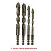 4-Blade Saw Tooth Eccentric Drill Bit for Wood/Metal/Concrete,High-Speed Steel,Heat-Resistant,Professional Rotary Tool Accessory