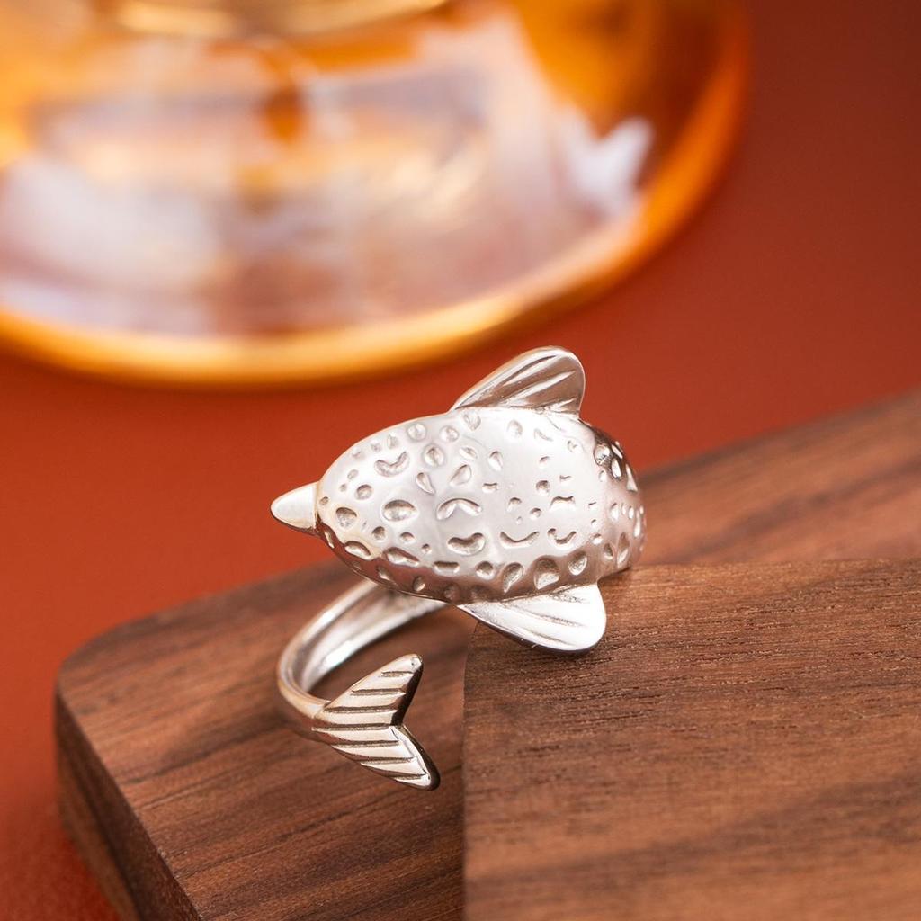 Stainless Steel Adjustable Open Ring - Colorfast Titanium Jewelry