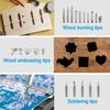 Pyrography Pen Kit Soldering Iron Kit, Wood Burning Kit 80W with Adjustable Temperature 200~450℃, DIY Tool Set