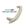 Car Front Rear Passenger Doors Pull Handle Trim With Leather Outer Cover For BMW X5 X6 F15 F16