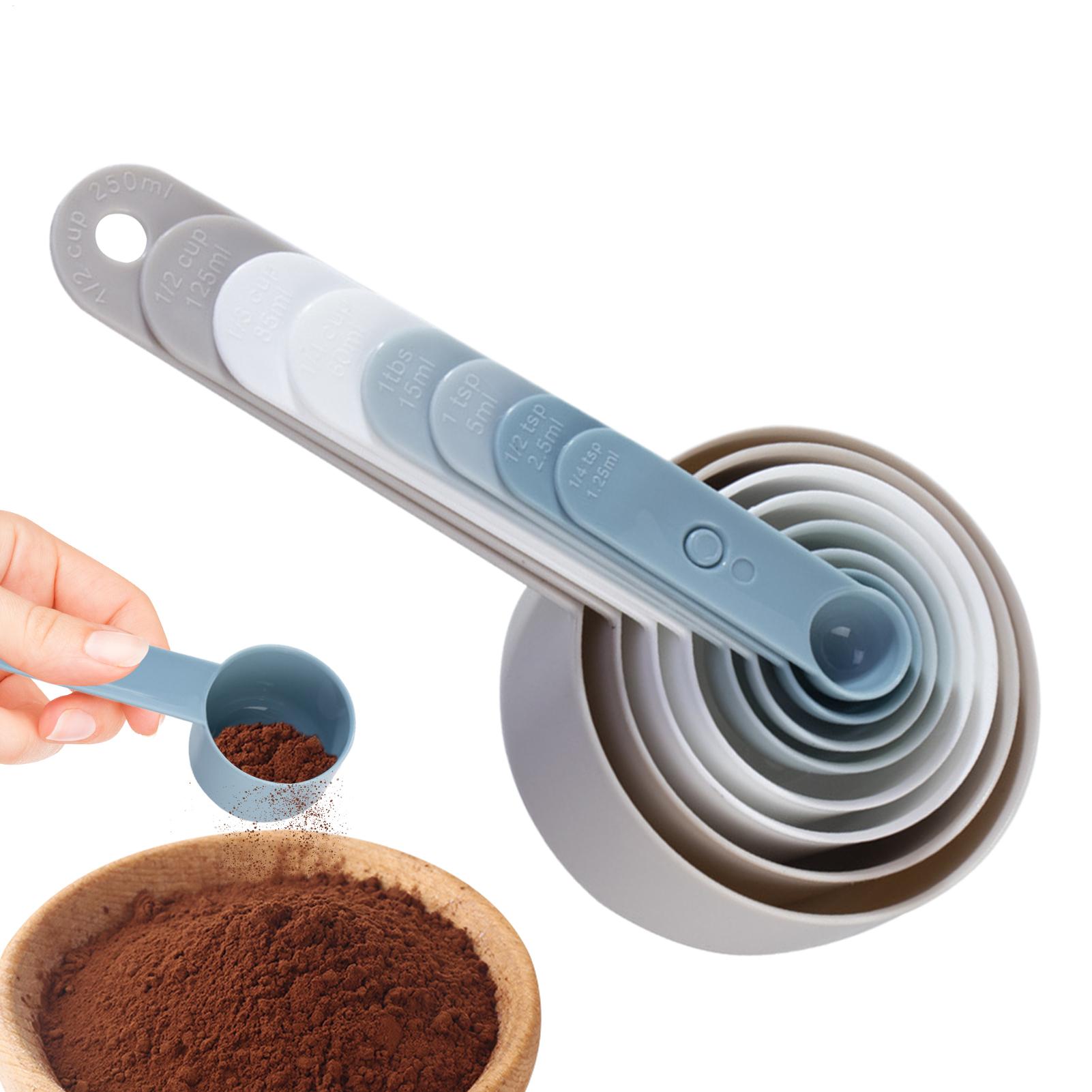 

8pcs Measuring Tools Kitchen Measuring Spoons Teaspoon Sugar Scoop Cake Baking Flour Measuring Cups Kitchen Measuring Spoons CN