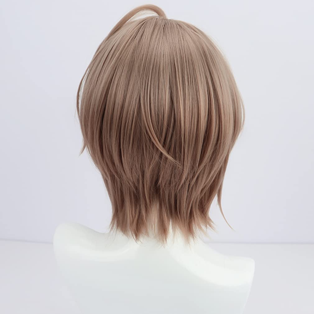LAOBAO Kagami Hayato Cosplay Brown Bob Disguise Costume Halloween Costume Wig, Hair, Heat-Resistant, Wig, Accessory,