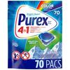 4-in-1 Laundry Detergent Pacs Mountain Breeze 70 Loads High Efficiency Stain Lifting Brightening Compact Easy Clean Rinses Low